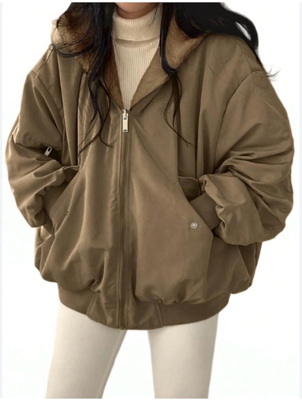 EMMIOL Women’s Y2K Reversible Oversize Fleece.
